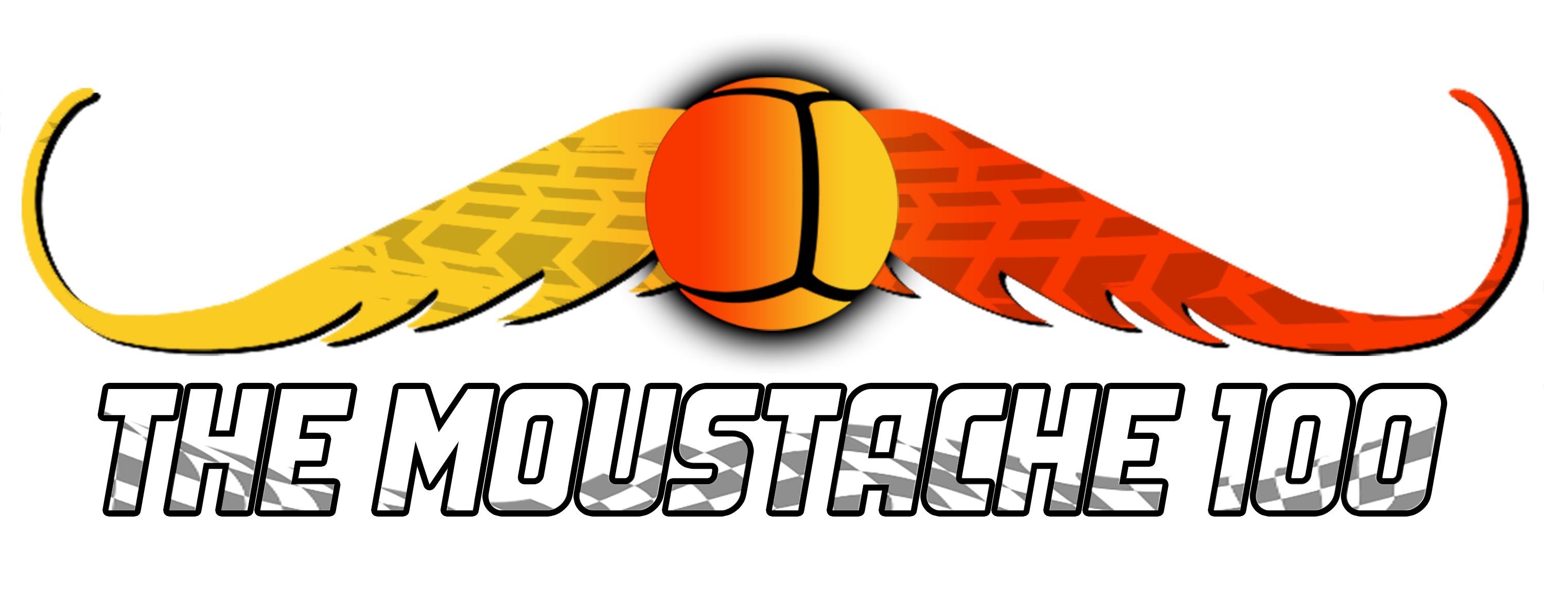 The Moustache 100 logo